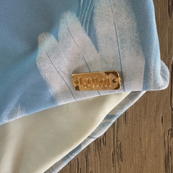 Palmacea One Piece Floral Swimsuit Blue Large - Picture 2 of 5